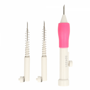 Punch needle set roze