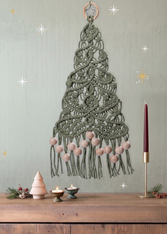 Macramé patroon – Macramé kerstboom